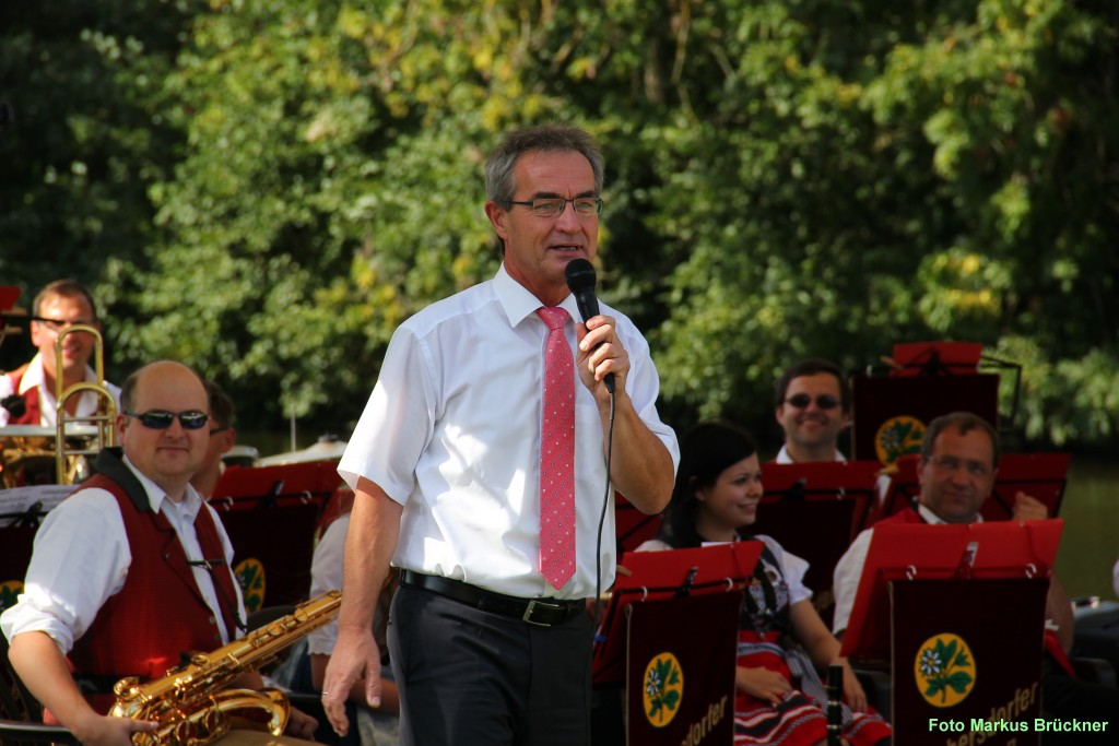 Moderation beim Konzert auf der Seebühne